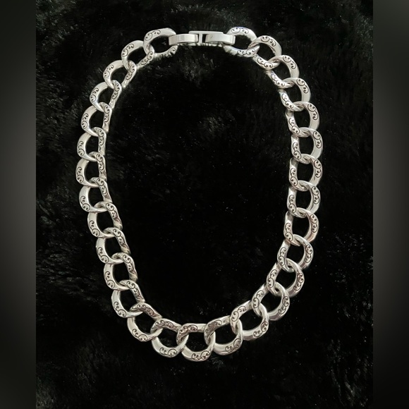 Brighton 💕 Beautiful Engraved on Front and Back Chain Link Necklace w/ Wrapping - Picture 2 of 9